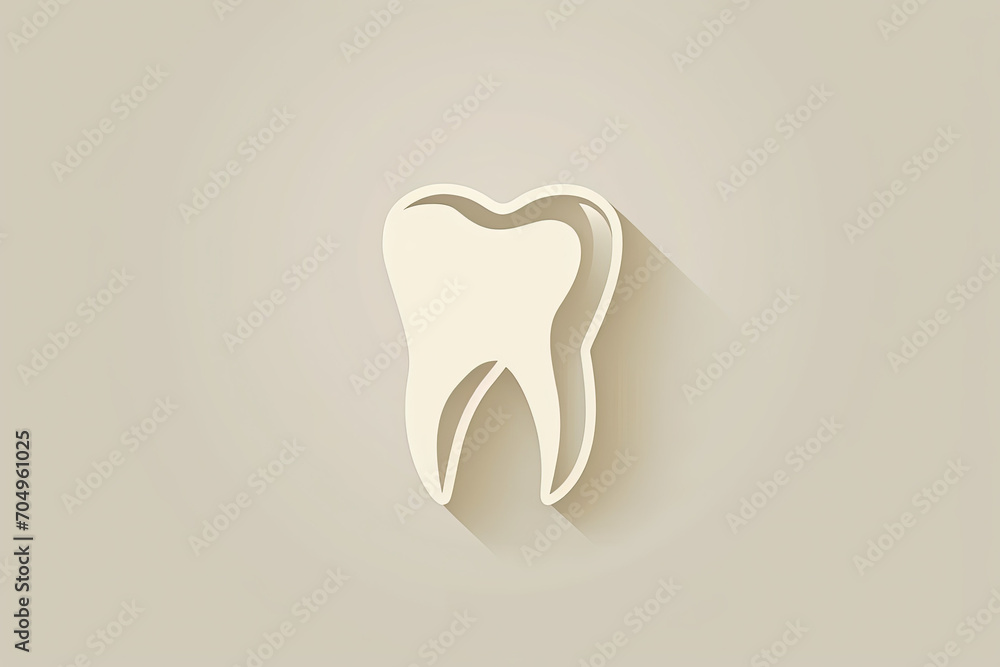 Beautiful and stylish tooth logo.