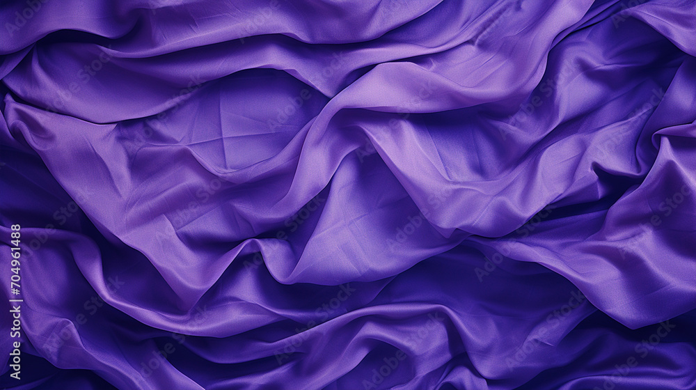 Fototapeta premium Crumpled paper texture in purple color - ai generative