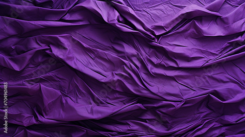 Crumpled paper texture in purple color - ai generative