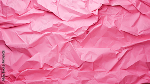 Wallpaper Mural Crumpled paper texture in pink color - ai generative Torontodigital.ca
