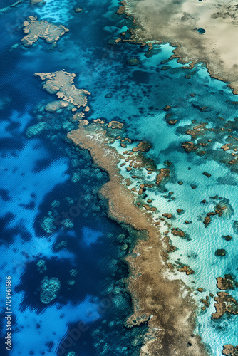 Um mapa mostrando a localização da Grande Barreira de Corais - Fundo de tela © Vitor