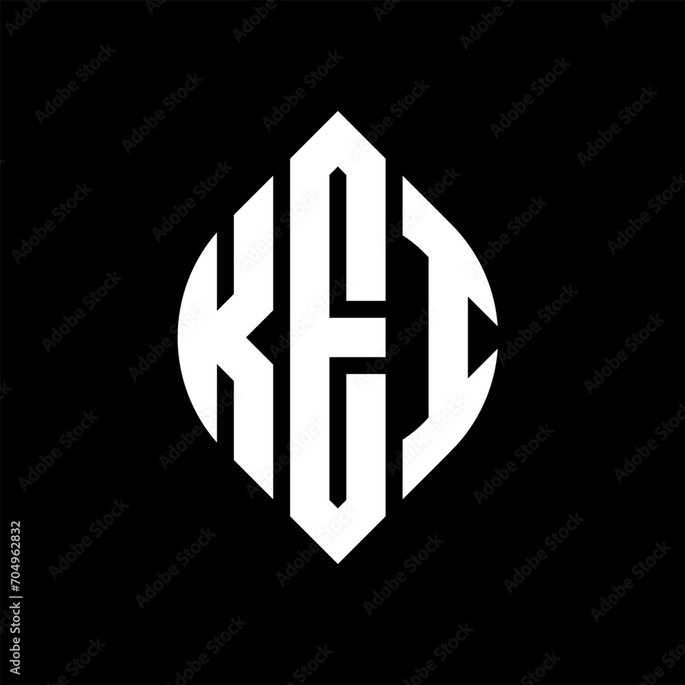 KEI circle letter logo design with circle and ellipse shape. KEI ellipse letters with typographic style. The three initials form a circle logo. KEI circle emblem abstract monogram letter mark vector. KEI circle letter logo design with circle and ellipse shape. KEI ellipse letters with typographic style. The three initials form a circle logo. KEI circle emblem abstract monogram letter mark vector.