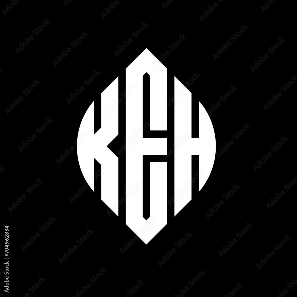 KEH circle letter logo design with circle and ellipse shape. KEH ellipse letters with typographic style. The three initials form a circle logo. KEH circle emblem abstract monogram letter mark vector. KEH circle letter logo design with circle and ellipse shape. KEH ellipse letters with typographic style. The three initials form a circle logo. KEH circle emblem abstract monogram letter mark vector.