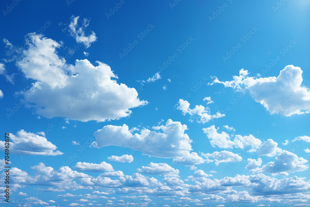 beautiful blue sky with white cumulus clouds for abstract background beautiful blue sky with white cumulus clouds for abstract background