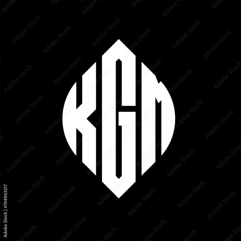 KGM circle letter logo design with circle and ellipse shape. KGM ellipse letters with typographic style. The three initials form a circle logo. KGM circle emblem abstract monogram letter mark vector. KGM circle letter logo design with circle and ellipse shape. KGM ellipse letters with typographic style. The three initials form a circle logo. KGM circle emblem abstract monogram letter mark vector.