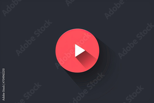 Beautiful and stylish video playback logo. photo