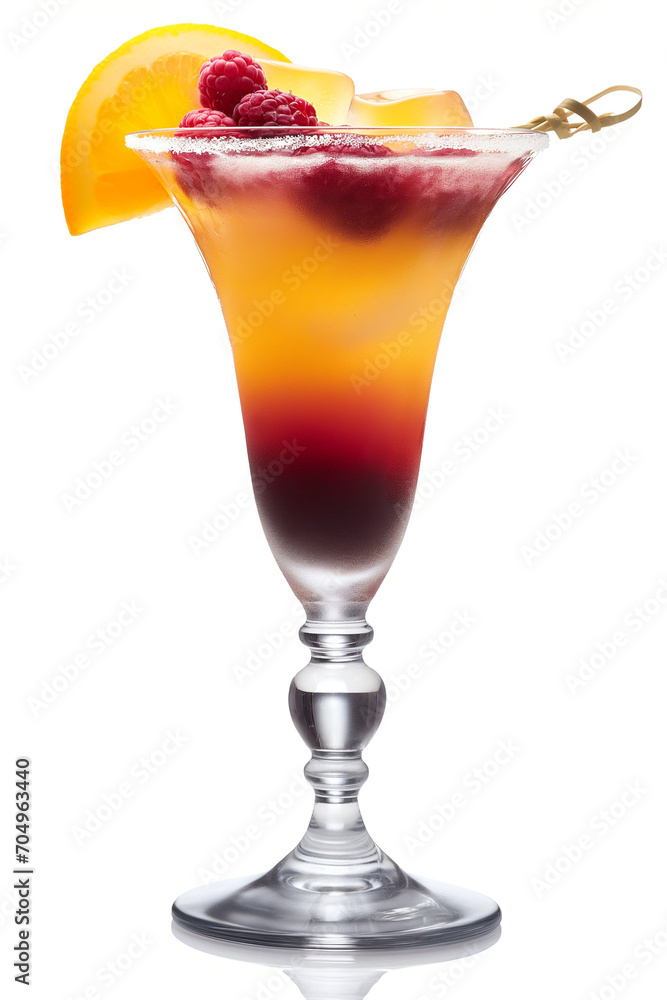 Tasty cocktail drink isolated on a white background Tasty cocktail drink isolated on a white background