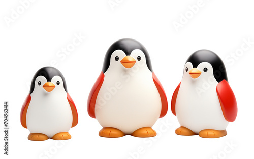 Baby Penguin Playthings isolated on transparent Background