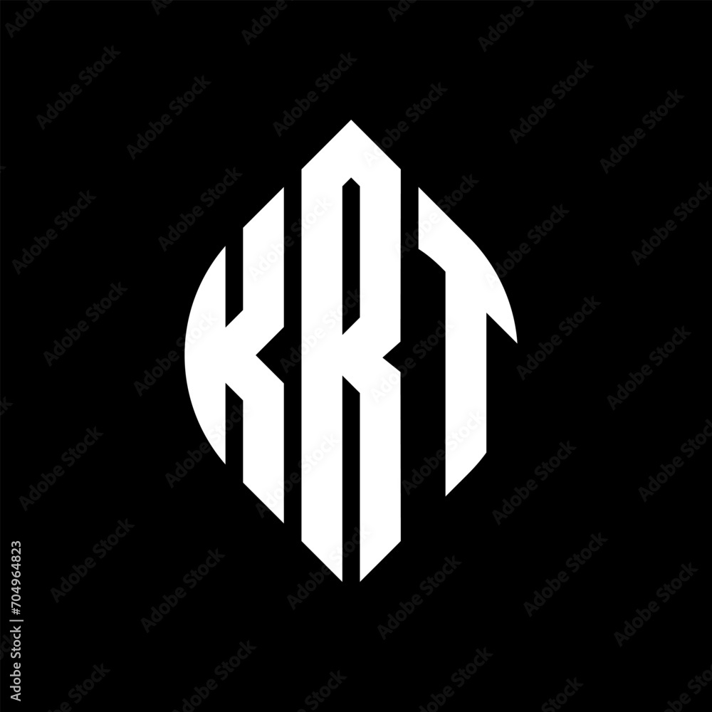 KRT circle letter logo design with circle and ellipse shape. KRT ellipse letters with typographic style. The three initials form a circle logo. KRT circle emblem abstract monogram letter mark vector. KRT circle letter logo design with circle and ellipse shape. KRT ellipse letters with typographic style. The three initials form a circle logo. KRT circle emblem abstract monogram letter mark vector.