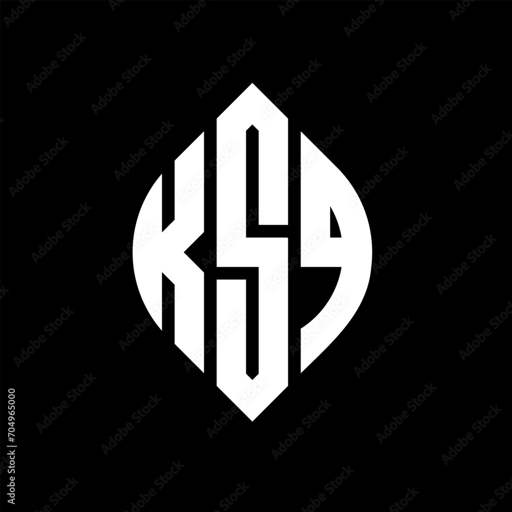 KSQ circle letter logo design with circle and ellipse shape. KSQ ellipse letters with typographic style. The three initials form a circle logo. KSQ circle emblem abstract monogram letter mark vector. KSQ circle letter logo design with circle and ellipse shape. KSQ ellipse letters with typographic style. The three initials form a circle logo. KSQ circle emblem abstract monogram letter mark vector.