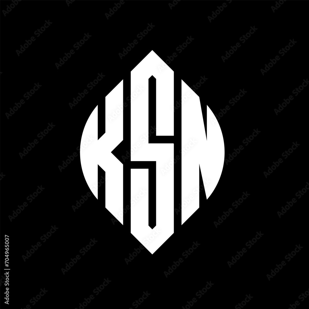 KSN circle letter logo design with circle and ellipse shape. KSN ellipse letters with typographic style. The three initials form a circle logo. KSN circle emblem abstract monogram letter mark vector. KSN circle letter logo design with circle and ellipse shape. KSN ellipse letters with typographic style. The three initials form a circle logo. KSN circle emblem abstract monogram letter mark vector.