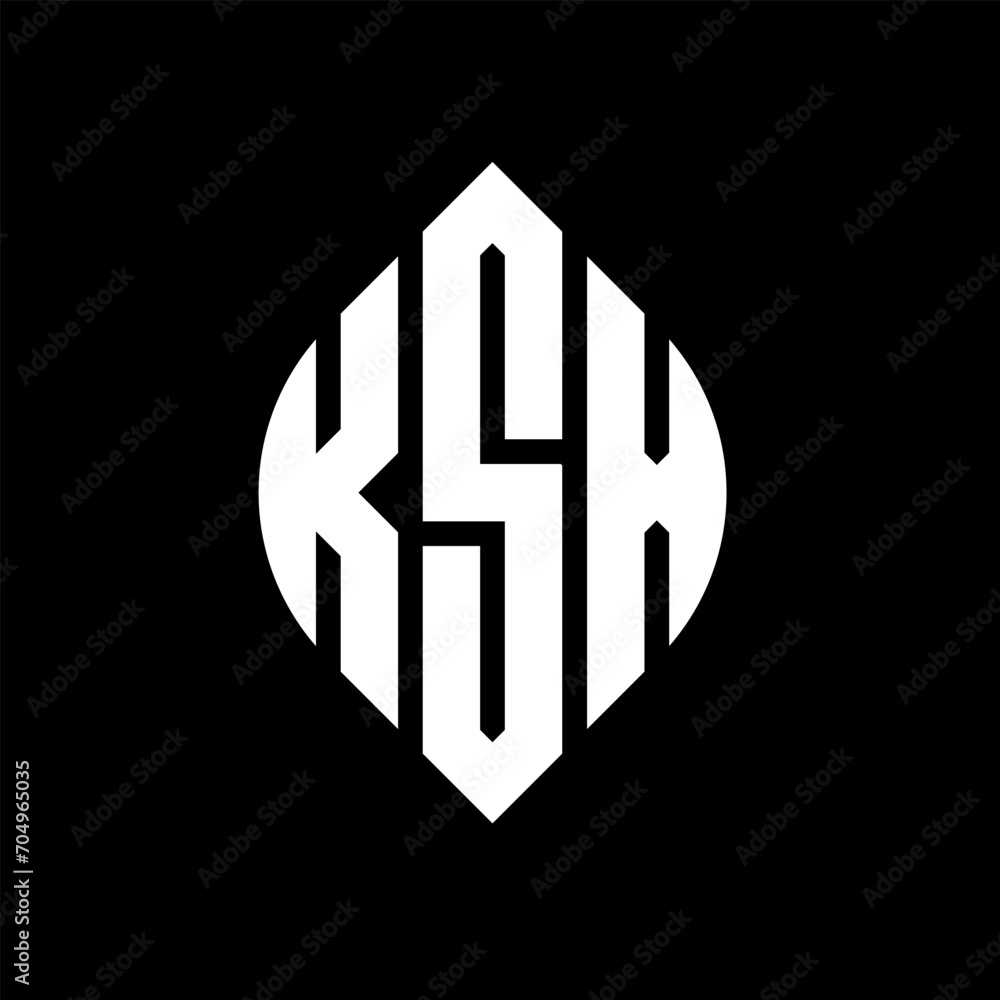 KSX circle letter logo design with circle and ellipse shape. KSX ellipse letters with typographic style. The three initials form a circle logo. KSX circle emblem abstract monogram letter mark vector. KSX circle letter logo design with circle and ellipse shape. KSX ellipse letters with typographic style. The three initials form a circle logo. KSX circle emblem abstract monogram letter mark vector.