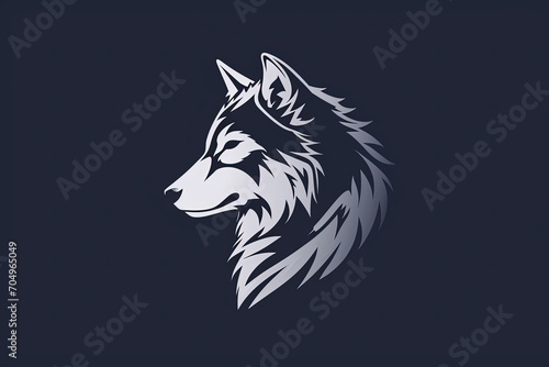 Beautiful and stylish wolf logo.