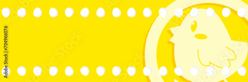 X用可愛いひよこヘッダー背景壁紙イラスト