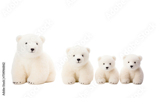 Toddler Polar Bear Playmates isolated on transparent Background © Sehar