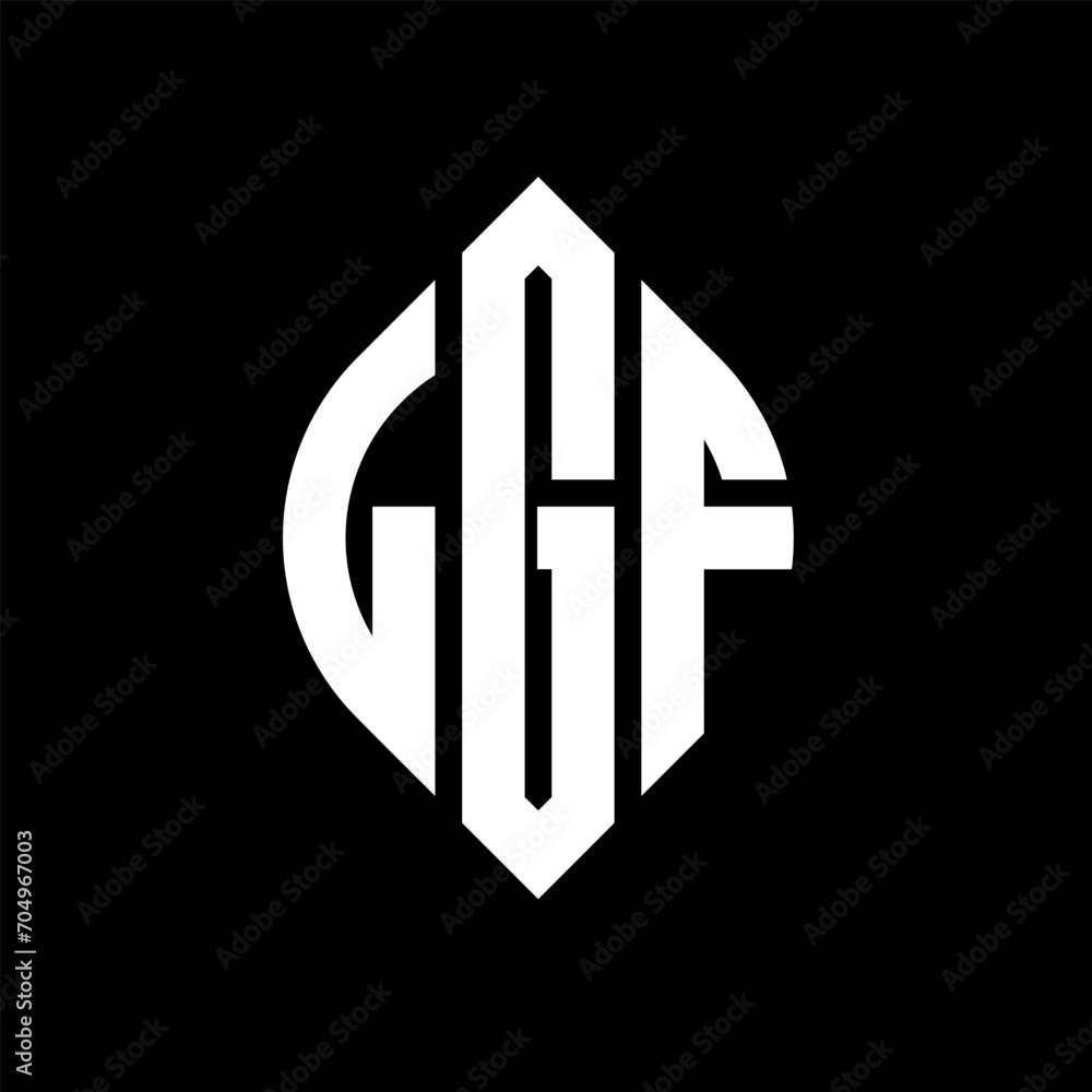 LGF circle letter logo design with circle and ellipse shape. LGF ellipse letters with typographic style. The three initials form a circle logo. LGF circle emblem abstract monogram letter mark vector. LGF circle letter logo design with circle and ellipse shape. LGF ellipse letters with typographic style. The three initials form a circle logo. LGF circle emblem abstract monogram letter mark vector.