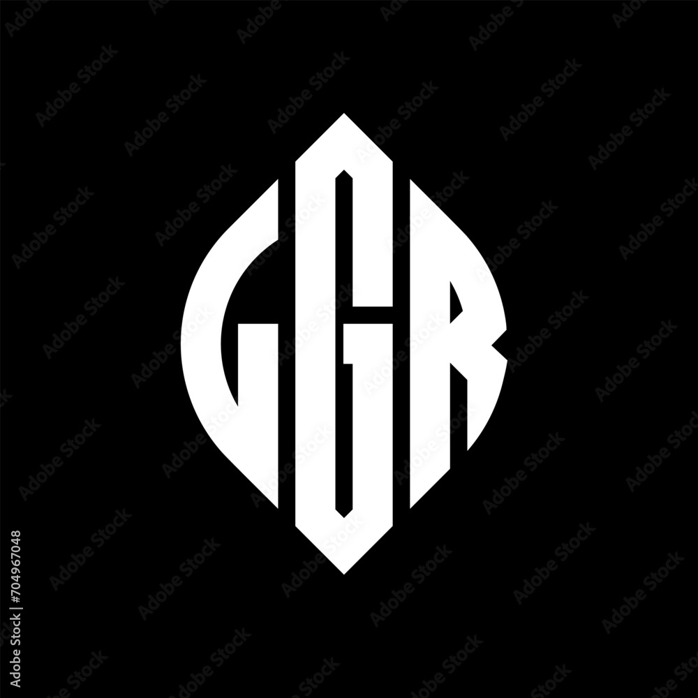 LGR circle letter logo design with circle and ellipse shape. LGR ellipse letters with typographic style. The three initials form a circle logo. LGR circle emblem abstract monogram letter mark vector. LGR circle letter logo design with circle and ellipse shape. LGR ellipse letters with typographic style. The three initials form a circle logo. LGR circle emblem abstract monogram letter mark vector.