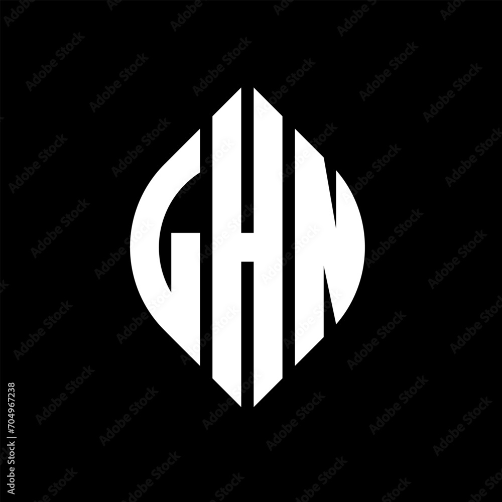 LHN circle letter logo design with circle and ellipse shape. LHN ellipse letters with typographic style. The three initials form a circle logo. LHN circle emblem abstract monogram letter mark vector. LHN circle letter logo design with circle and ellipse shape. LHN ellipse letters with typographic style. The three initials form a circle logo. LHN circle emblem abstract monogram letter mark vector.
