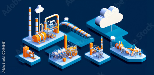 vector production  industrial landscape