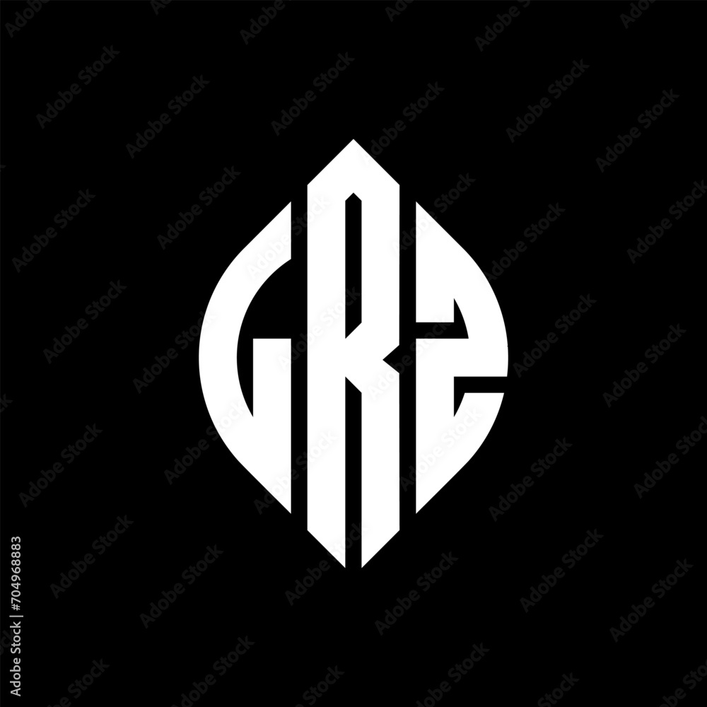 LRZ circle letter logo design with circle and ellipse shape. LRZ ellipse letters with typographic style. The three initials form a circle logo. LRZ circle emblem abstract monogram letter mark vector. LRZ circle letter logo design with circle and ellipse shape. LRZ ellipse letters with typographic style. The three initials form a circle logo. LRZ circle emblem abstract monogram letter mark vector.