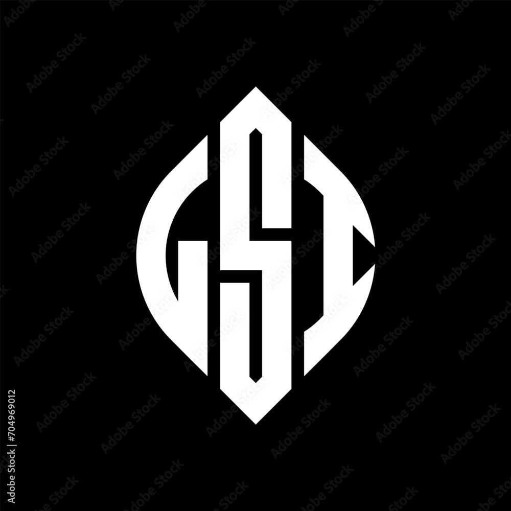 LSI circle letter logo design with circle and ellipse shape. LSI ellipse letters with typographic style. The three initials form a circle logo. LSI circle emblem abstract monogram letter mark vector. LSI circle letter logo design with circle and ellipse shape. LSI ellipse letters with typographic style. The three initials form a circle logo. LSI circle emblem abstract monogram letter mark vector.