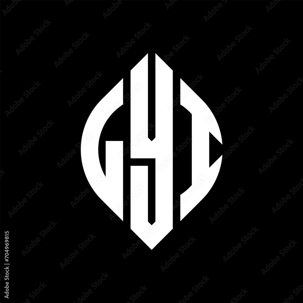 LYI circle letter logo design with circle and ellipse shape. LYI ellipse letters with typographic style. The three initials form a circle logo. LYI circle emblem abstract monogram letter mark vector. LYI circle letter logo design with circle and ellipse shape. LYI ellipse letters with typographic style. The three initials form a circle logo. LYI circle emblem abstract monogram letter mark vector.