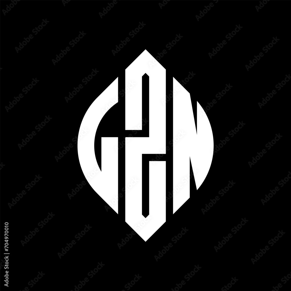 LZN circle letter logo design with circle and ellipse shape. LZN ellipse letters with typographic style. The three initials form a circle logo. LZN circle emblem abstract monogram letter mark vector. LZN circle letter logo design with circle and ellipse shape. LZN ellipse letters with typographic style. The three initials form a circle logo. LZN circle emblem abstract monogram letter mark vector.