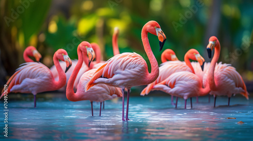 Caribbean Flamingos Nassau Bahamas