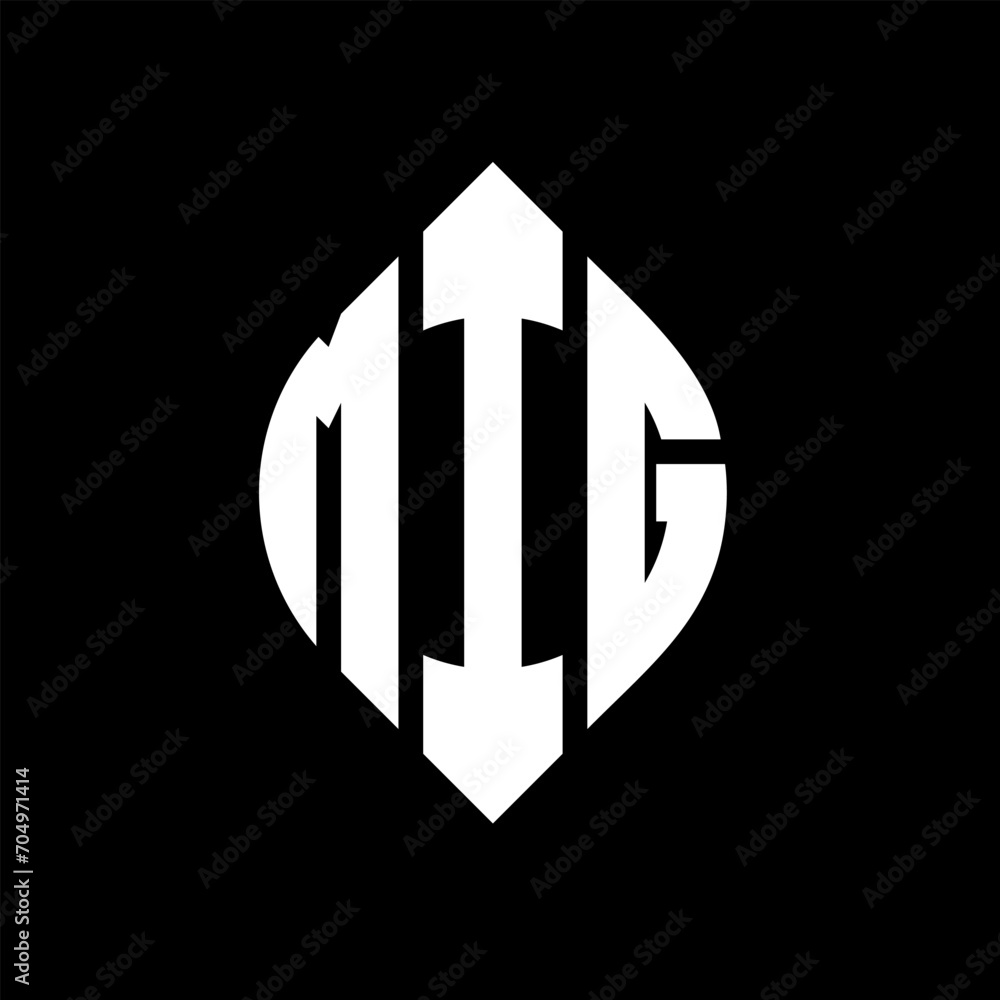 MIG circle letter logo design with circle and ellipse shape. MIG ellipse letters with typographic style. The three initials form a circle logo. MIG circle emblem abstract monogram letter mark vector. MIG circle letter logo design with circle and ellipse shape. MIG ellipse letters with typographic style. The three initials form a circle logo. MIG circle emblem abstract monogram letter mark vector.