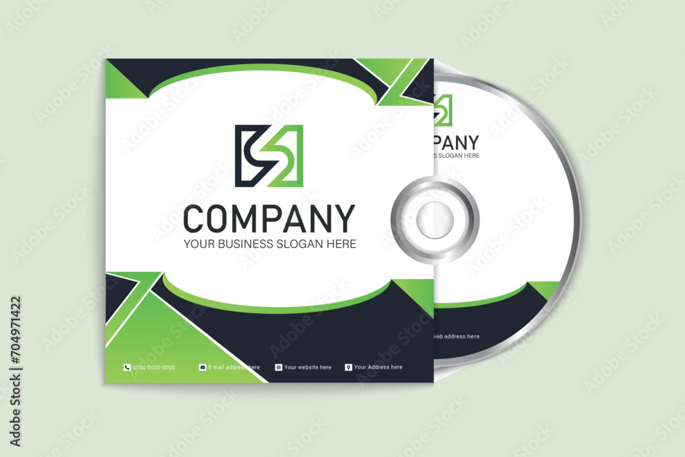 Fototapeta premium Vector Official document CD cover and label design