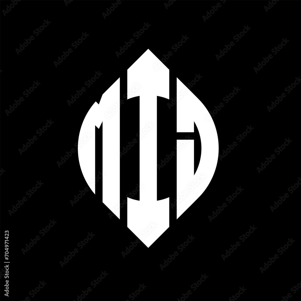 MIJ circle letter logo design with circle and ellipse shape. MIJ ellipse letters with typographic style. The three initials form a circle logo. MIJ circle emblem abstract monogram letter mark vector. MIJ circle letter logo design with circle and ellipse shape. MIJ ellipse letters with typographic style. The three initials form a circle logo. MIJ circle emblem abstract monogram letter mark vector.