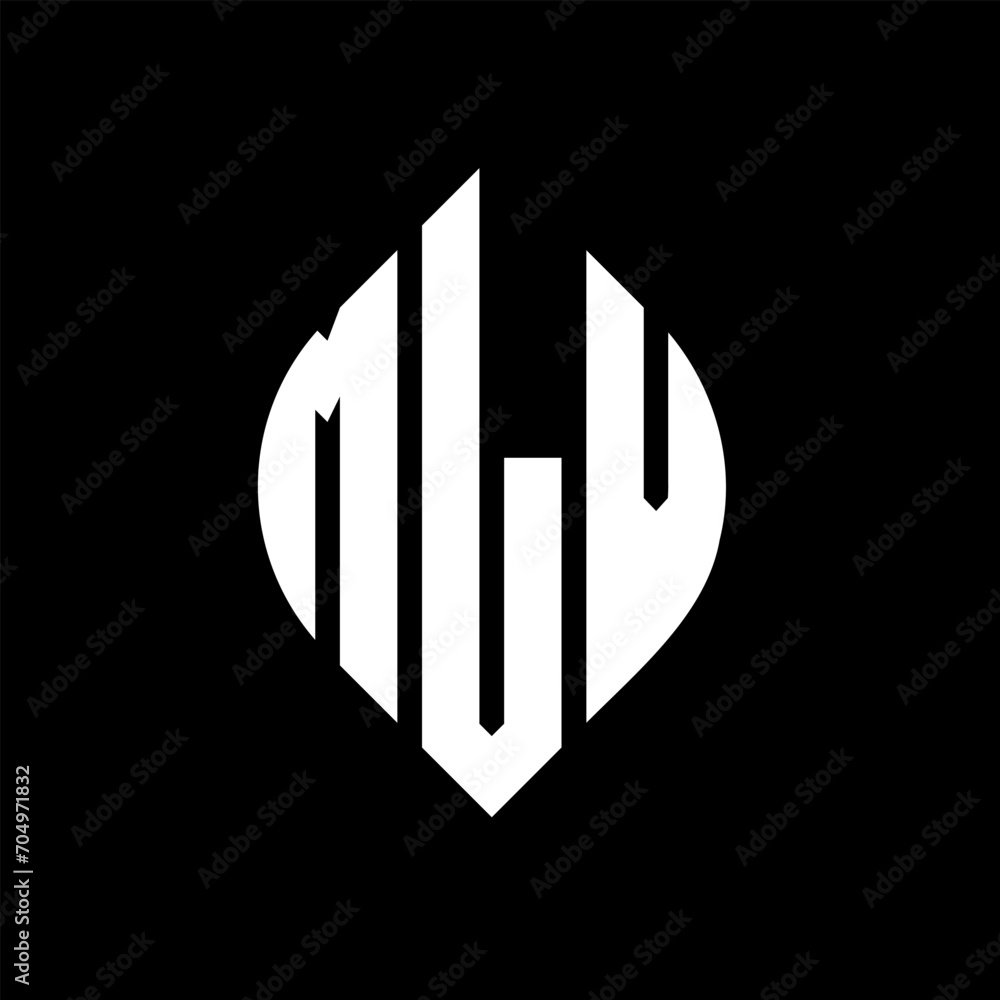 MLV circle letter logo design with circle and ellipse shape. MLV ellipse letters with typographic style. The three initials form a circle logo. MLV circle emblem abstract monogram letter mark vector. MLV circle letter logo design with circle and ellipse shape. MLV ellipse letters with typographic style. The three initials form a circle logo. MLV circle emblem abstract monogram letter mark vector.