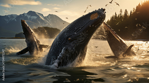 Feeding Humpback Whales Alaska © Tariq