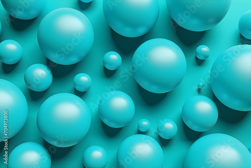 blue and white balls, generative ai