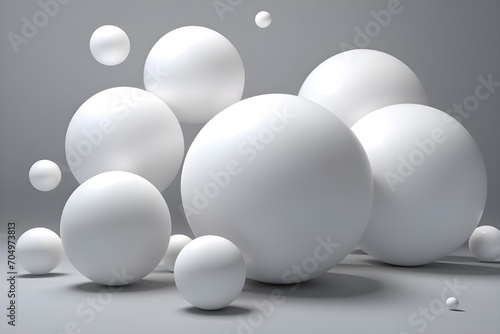 white eggs on a white background, generative ai