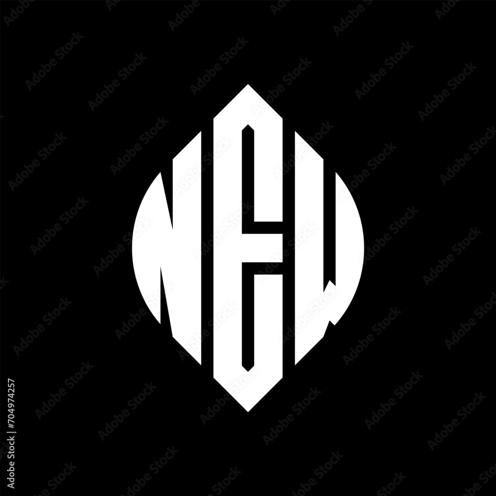 NEW circle letter logo design with circle and ellipse shape. NEW ellipse letters with typographic style. The three initials form a circle logo. NEW circle emblem abstract monogram letter mark vector. NEW circle letter logo design with circle and ellipse shape. NEW ellipse letters with typographic style. The three initials form a circle logo. NEW circle emblem abstract monogram letter mark vector.