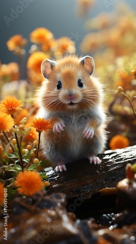 Hamster cute animal little mouse