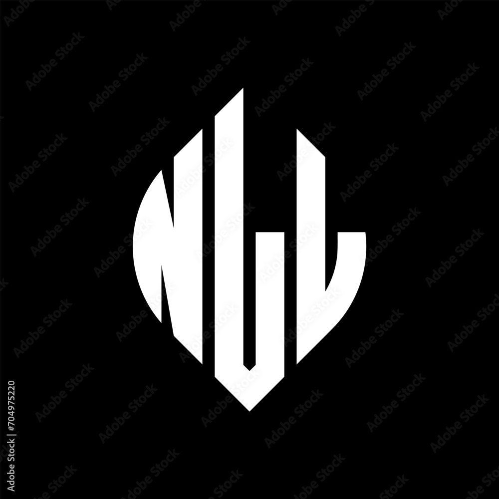 NLL circle letter logo design with circle and ellipse shape. NLL ellipse letters with typographic style. The three initials form a circle logo. NLL circle emblem abstract monogram letter mark vector. NLL circle letter logo design with circle and ellipse shape. NLL ellipse letters with typographic style. The three initials form a circle logo. NLL circle emblem abstract monogram letter mark vector.