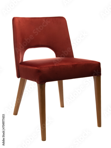 Side view of armchair isolated on white background  