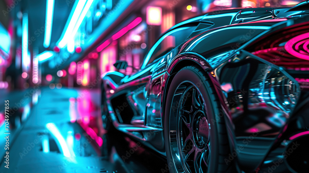 Modern futuristic car concept Modern futuristic car concept