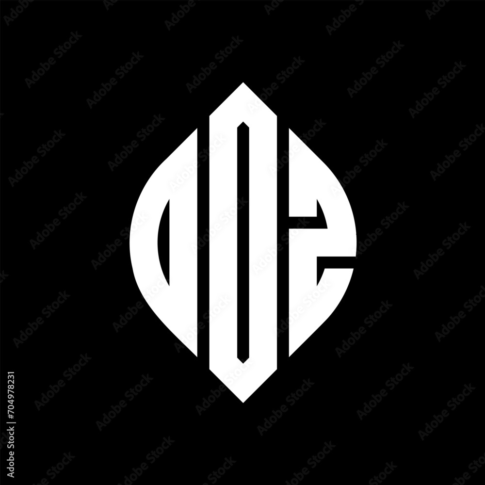 ODZ circle letter logo design with circle and ellipse shape. ODZ ellipse letters with typographic style. The three initials form a circle logo. ODZ circle emblem abstract monogram letter mark vector. ODZ circle letter logo design with circle and ellipse shape. ODZ ellipse letters with typographic style. The three initials form a circle logo. ODZ circle emblem abstract monogram letter mark vector.