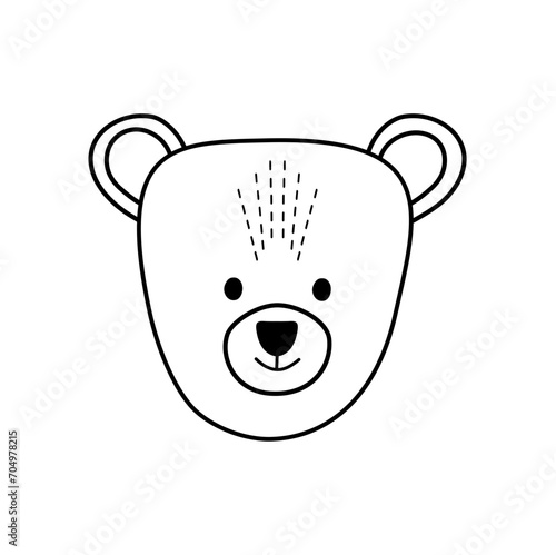 Doodle Face Bear