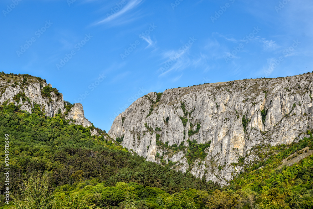 Cheile Turzii , Romania - mountain landscape blue sky