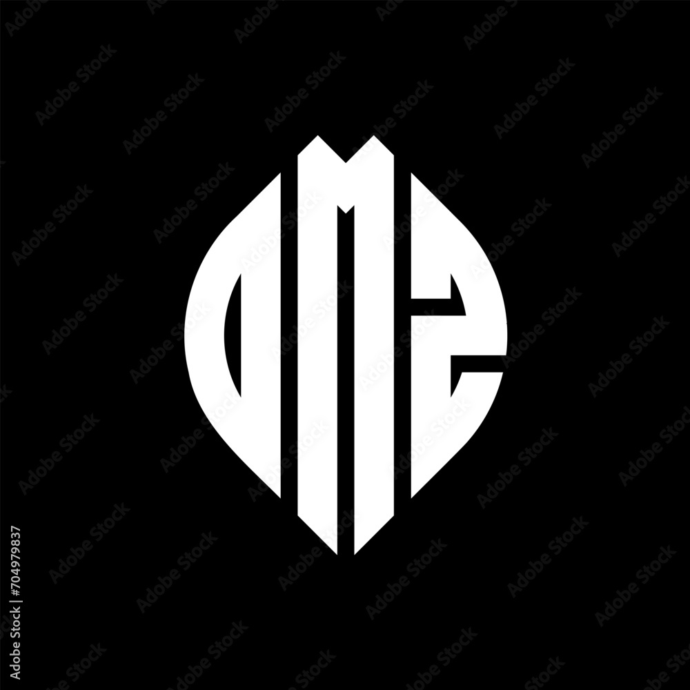 OMZ circle letter logo design with circle and ellipse shape. OMZ ellipse letters with typographic style. The three initials form a circle logo. OMZ circle emblem abstract monogram letter mark vector. OMZ circle letter logo design with circle and ellipse shape. OMZ ellipse letters with typographic style. The three initials form a circle logo. OMZ circle emblem abstract monogram letter mark vector.