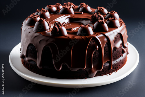 Black Velvet Indulgence: Tempting Chocolate Cake
