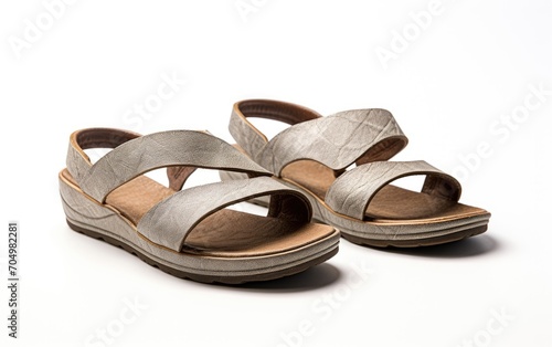 Zen Strides sandal pair. Tranquil Steps Sandal Set.
