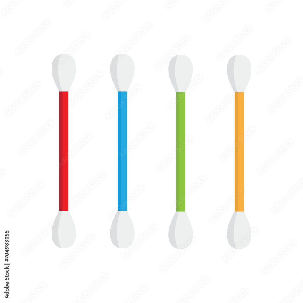 ear cotton swab icon vector logo ear cotton swab icon vector logo