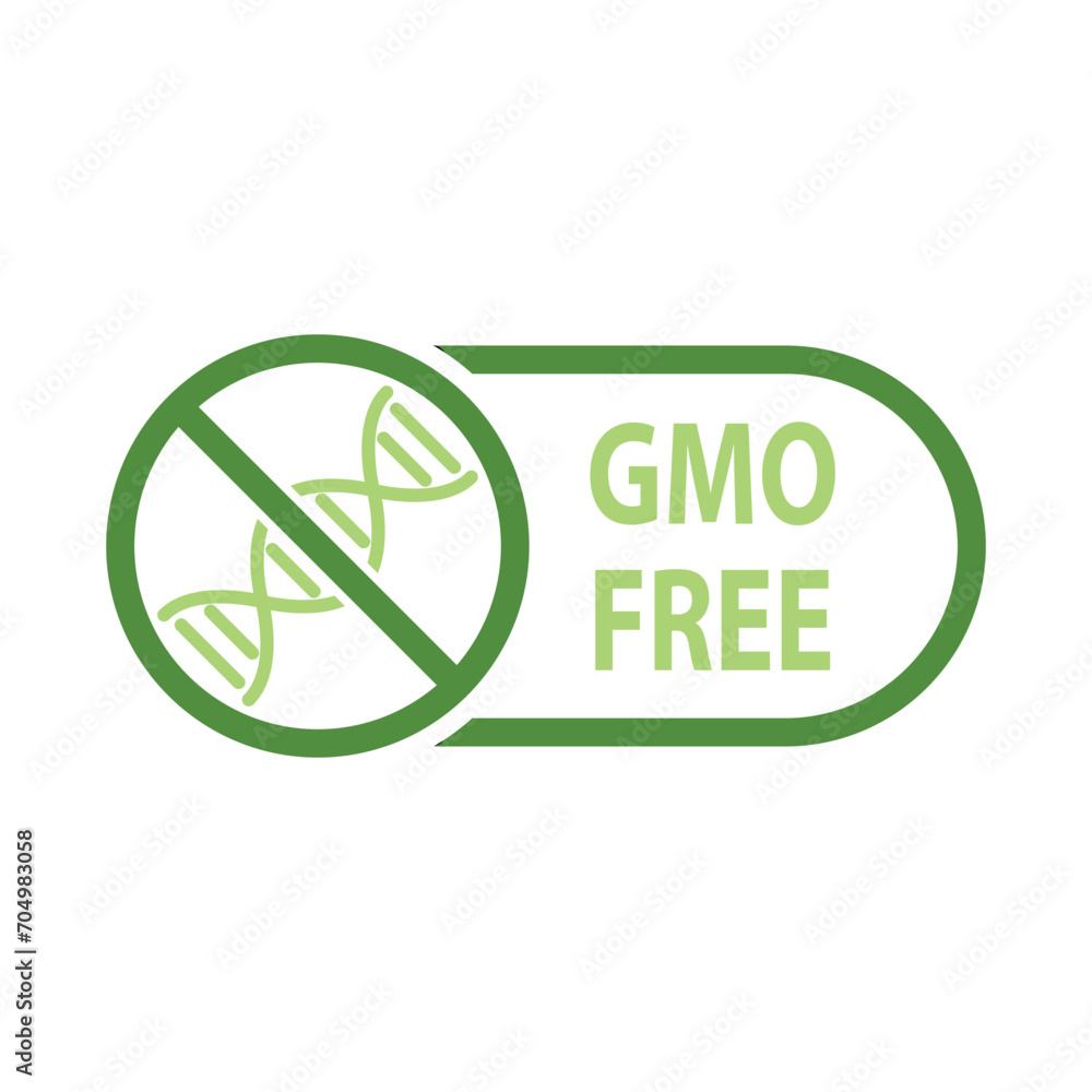 gmo free icon organic food sign gmo free icon organic food sign