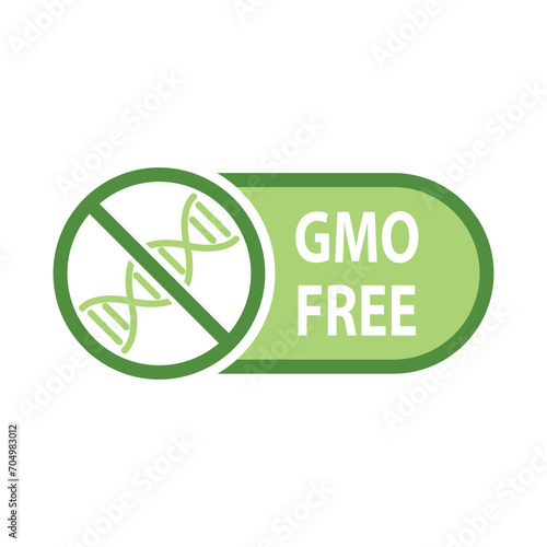 gmo free icon organic food sign