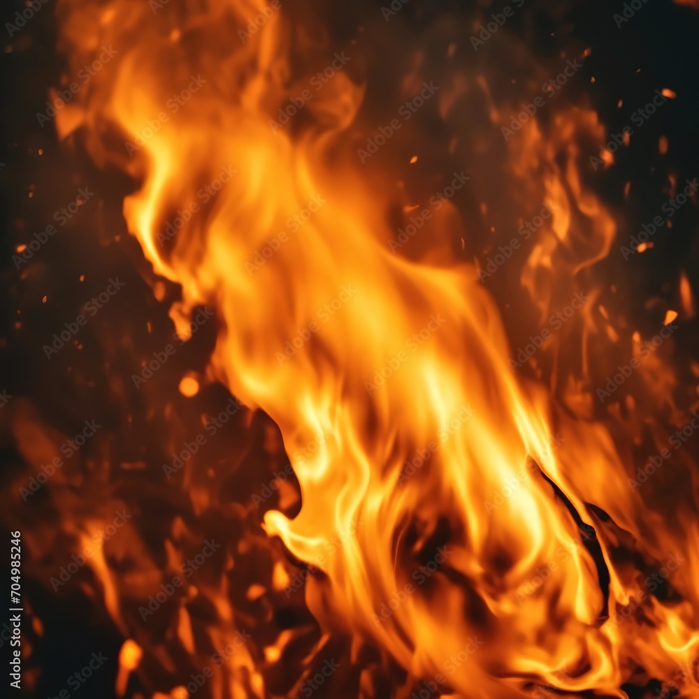 fire on a black background. abstract background with flames. fire on a black background. abstract background with flames.